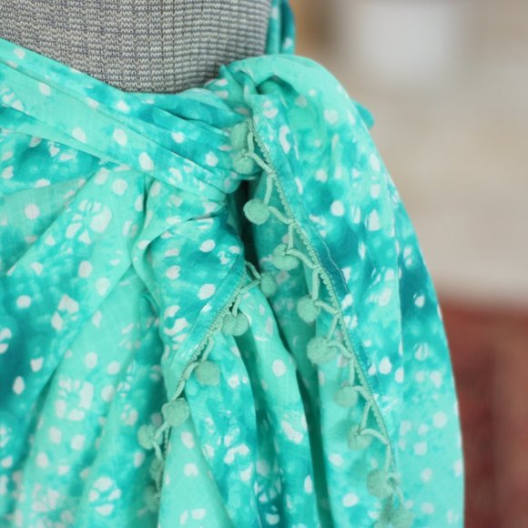 BANANA REPUBLIC Green Splotchy Wrap or Scarf - Picture 2 of 3